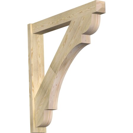Ekena Millwork Olympic Rough Sawn Craftsman Outlooker, Douglas Fir, 6"W x 42"D x 42"H OUT06X42X42OLY04RDF